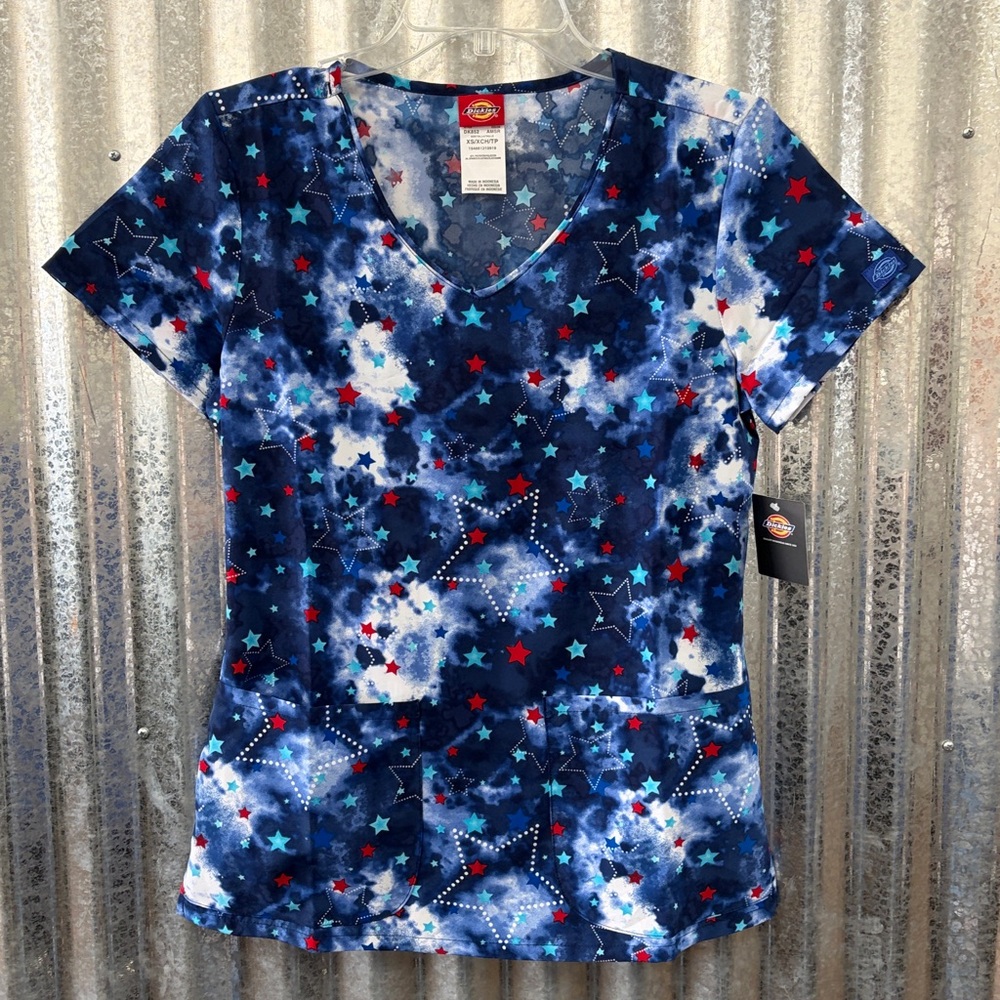 Dickies Women's Print Scrub Top